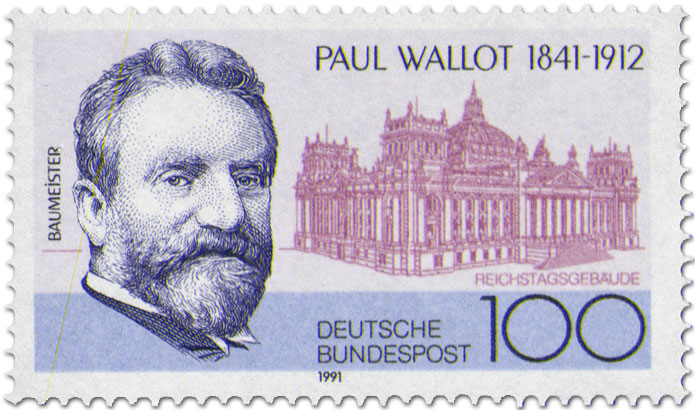 Briefmarke: "Paul Wallot (Baumeister)"