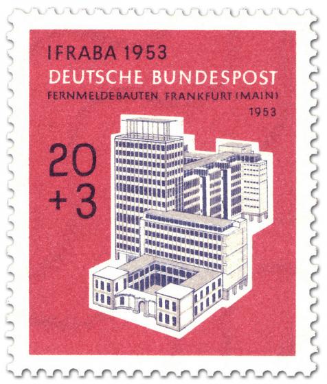 Briefmarke: Fernmeldebauten Frankfurt/Main (IFRABA)