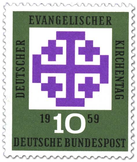 Briefmarke: Evangelischer Kirchentag München 1959 (Kreuze)