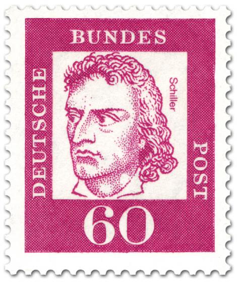 Briefmarke: Friedrich Schiller (Dichter, Dramatiker)