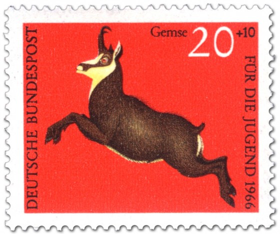 Briefmarke: Gemse (rupicapra rupicapra)