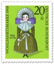 Briefmarke: Puppe um 1850