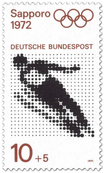 Briefmarke: Skispringen (Olympische Winterspiele Sapporo 1972)