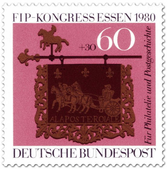 Briefmarke: Briefmarken-Kongress für Philatelie und Postgeschichte