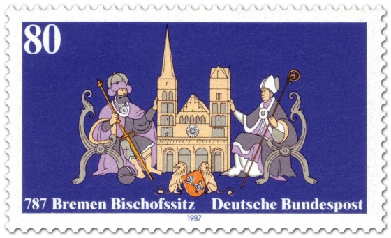 Briefmarke: 1200 Jahre Bischofssitz Bremen