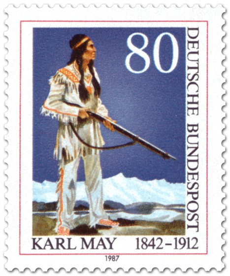 Briefmarke: Winnetou (von Karl May)